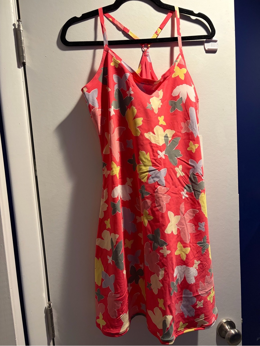 Outdoor Voices Exercise Dress - red with colorful Floral